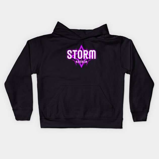 Storm Seeker Kids Hoodie by Witty Wear Studio